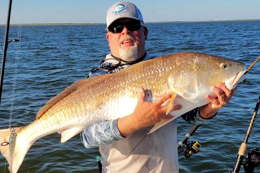 Red drum fishing charter northeastern North Carolina