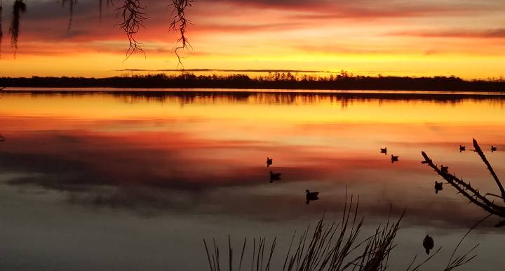 Sunrise during NC duck hunting